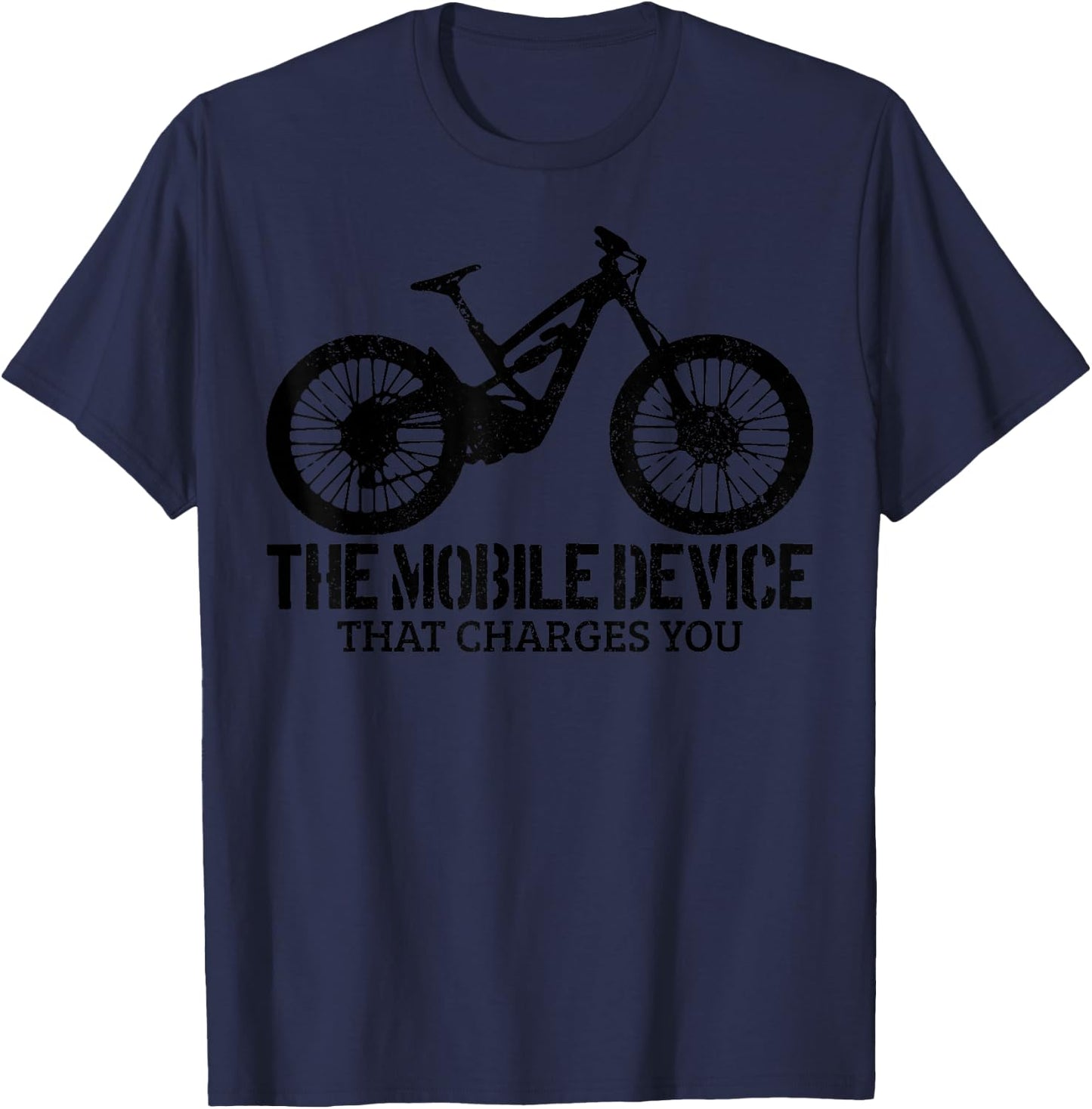 Mountain Bike MTB Downhil Biking Mountain Biker Gift Funny T-Shirt - T-Shirt | Navy