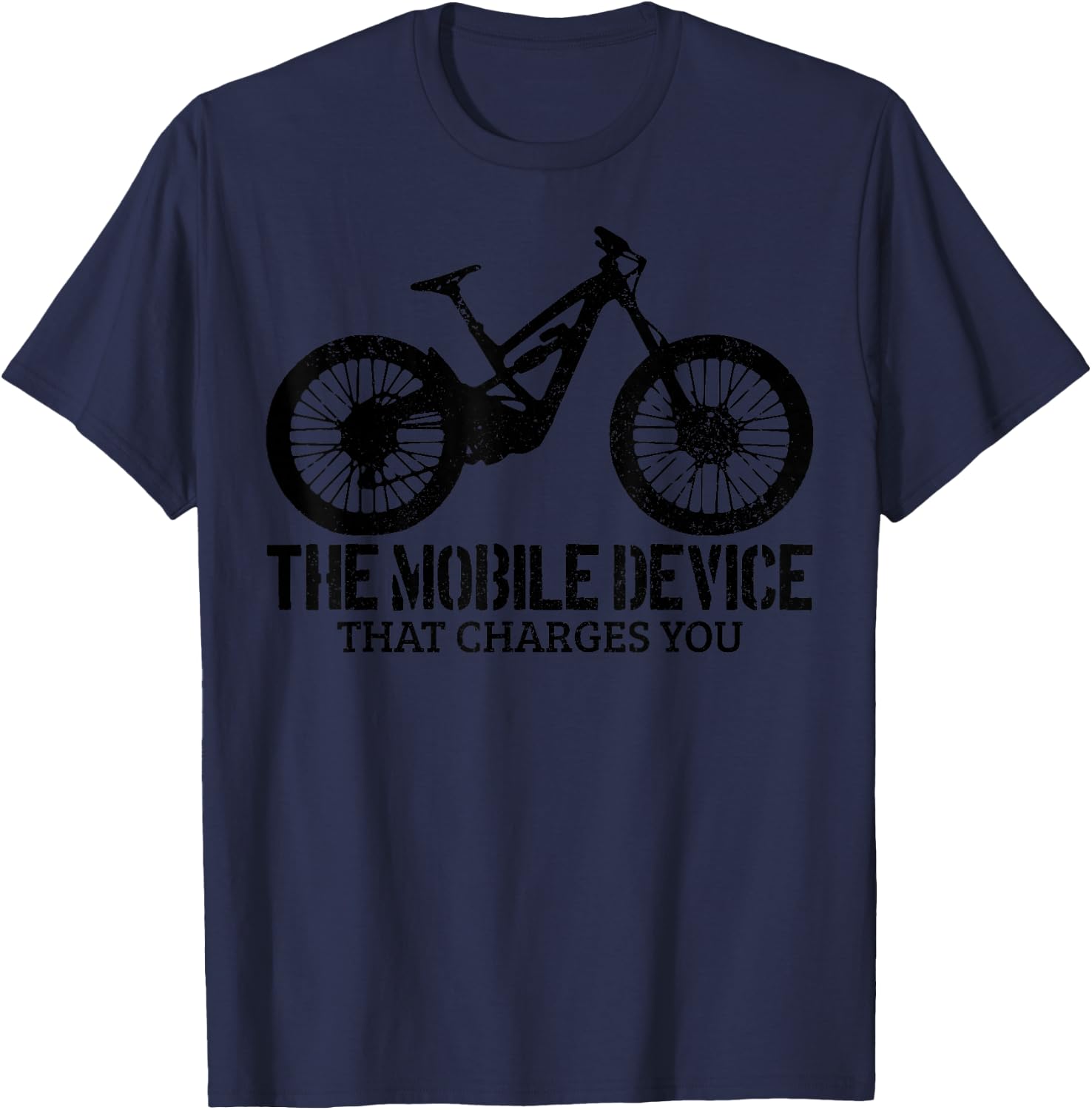 Mountain Bike MTB Downhil Biking Mountain Biker Gift Funny T-Shirt - T-Shirt | Navy