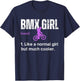 BMX Girl Definition Funny BMX Women Rider Cool Biking Girls T-Shirt - T-Shirt | Navy