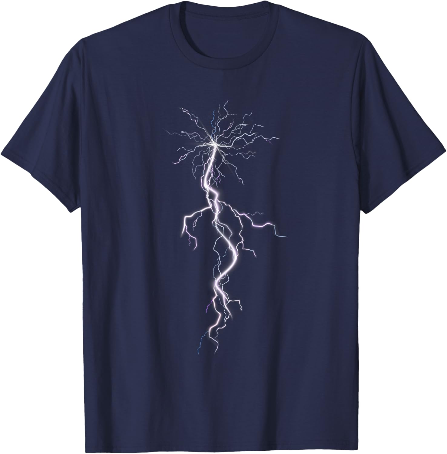 Lightning Storms I Lightning Bolt T-Shirt - T-Shirt | Navy