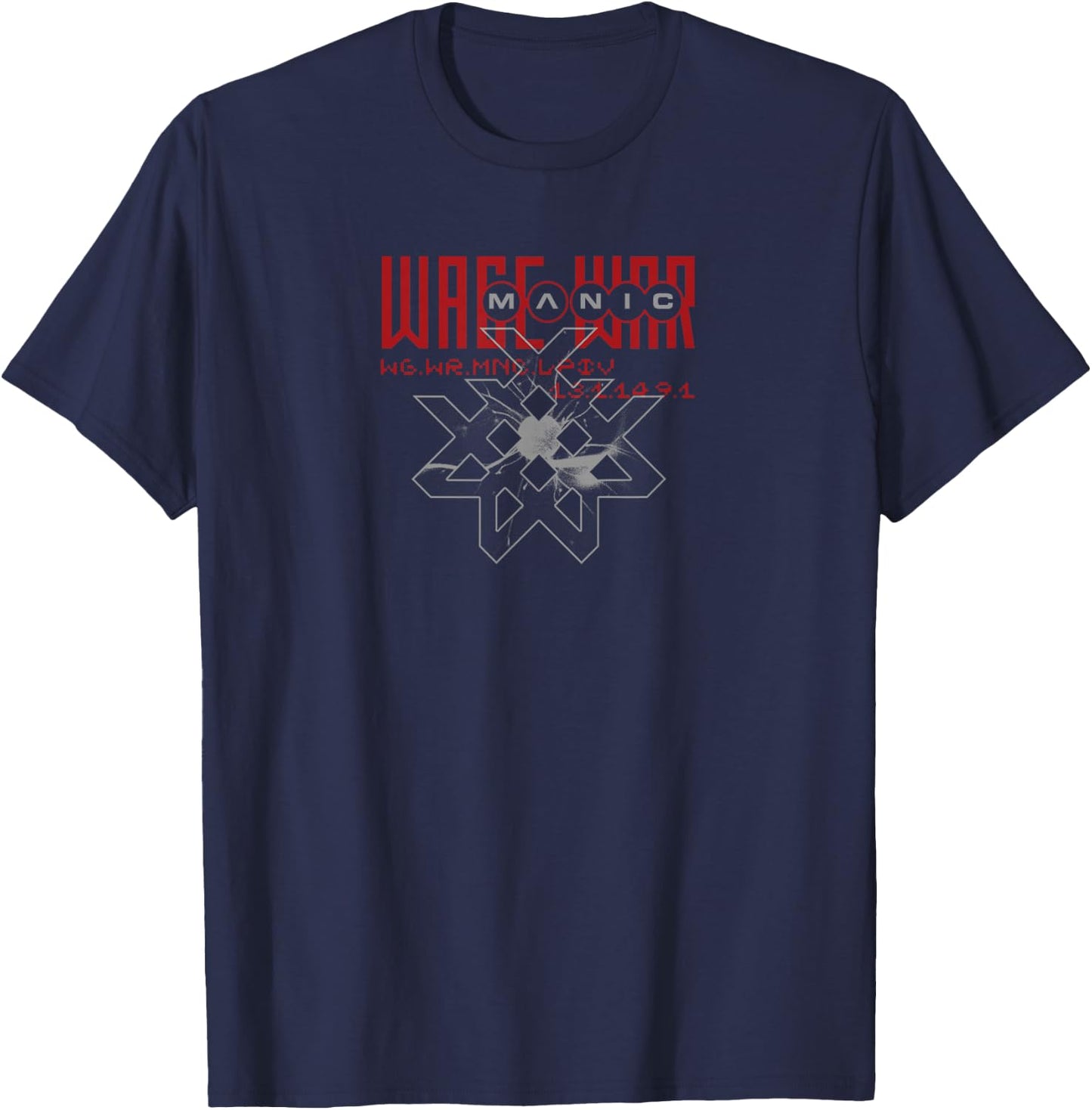 Wage War - Binary Manic T-Shirt - T-Shirt | Navy