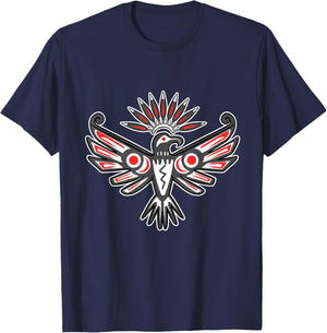 Native American Thunderbird Indigenous Peoples Day T-Shirt - T-Shirt | Navy