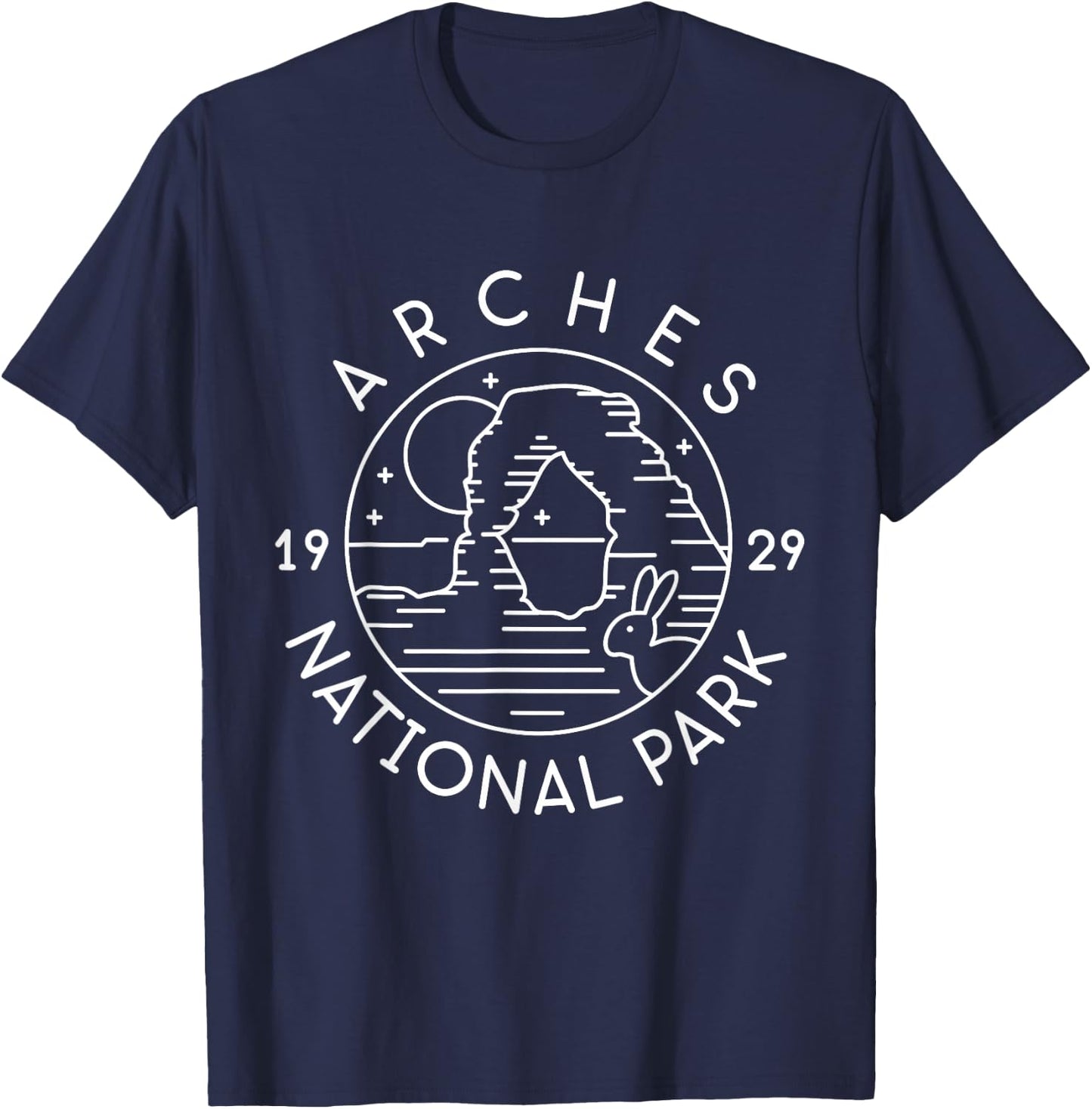 Arches National Park 1929 Moab Utah T-Shirt - T-Shirt | Navy