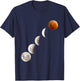 Super Full Lunar Eclipse Red Blood Moon 2019 & 2020 Cycle T-Shirt - T-Shirt | Navy