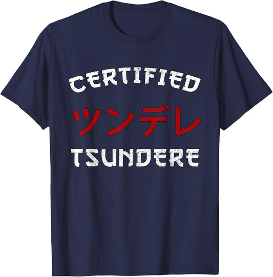 Tsundere Cosplay I Kawaii Senpai Anime Manga T-Shirt - T-Shirt | Navy