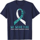 In April We Wear Teal Sexual Assault Awareness Month Ribbon T-Shirt - T-Shirt | Navy