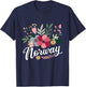 Scandinavian Country Norway Mountains Gift Norway T-Shirt - T-Shirt | Navy