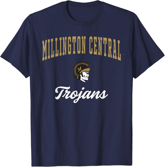 Millington Central High School Trojans T-Shirt - T-Shirt | Navy