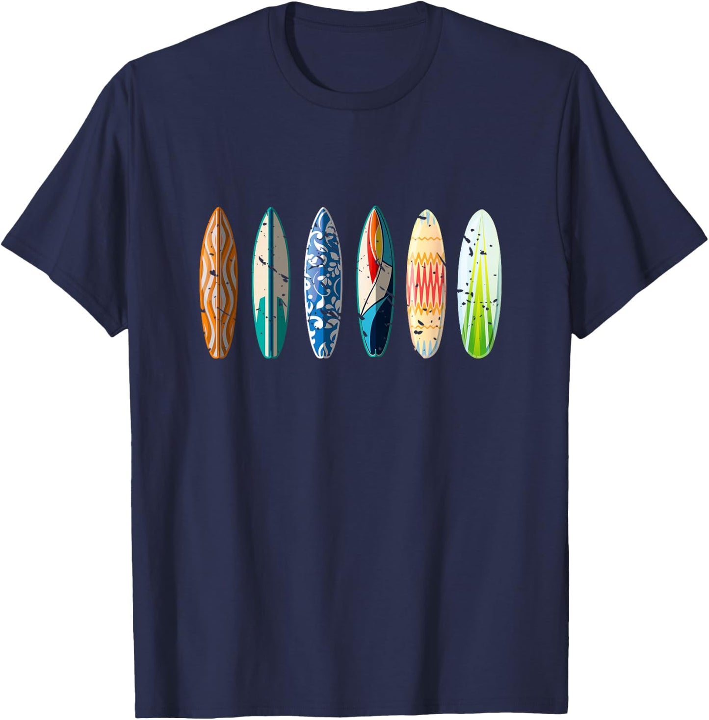 Summer Sports Surfboard Surfer Gift Surfing T-Shirt - T-Shirt | Navy