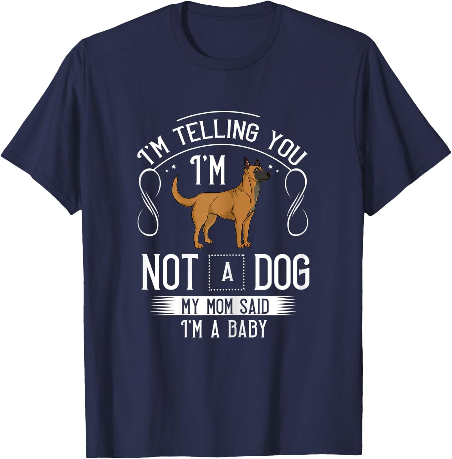 Belgian Malinois Dog Puppies Owner Lover T-Shirt - T-Shirt | Navy
