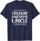Freakin' Awesome Uncle Looks Like - Gift Uncles T-Shirt - T-Shirt | Navy
