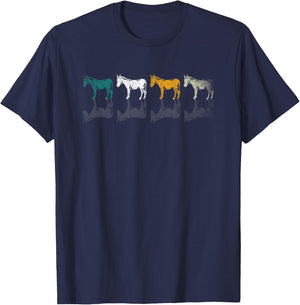 Retro Donkey T-Shirt - T-Shirt | Navy