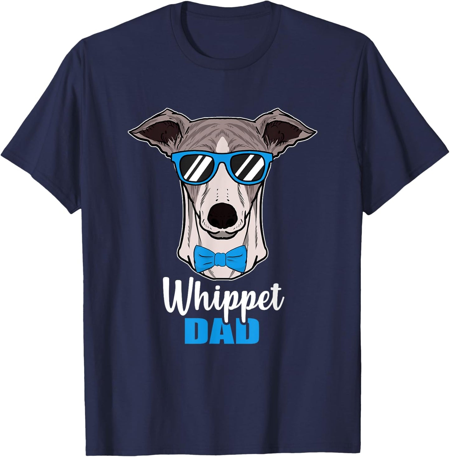 Whippet Dad Gift Proud Dog Owner Men T-Shirt - T-Shirt | Navy