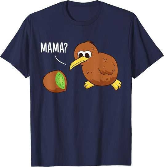 Kiwi Bird New Zealand Kiwi Fruit Funny Mama Kiwi T-Shirt - T-Shirt | Navy
