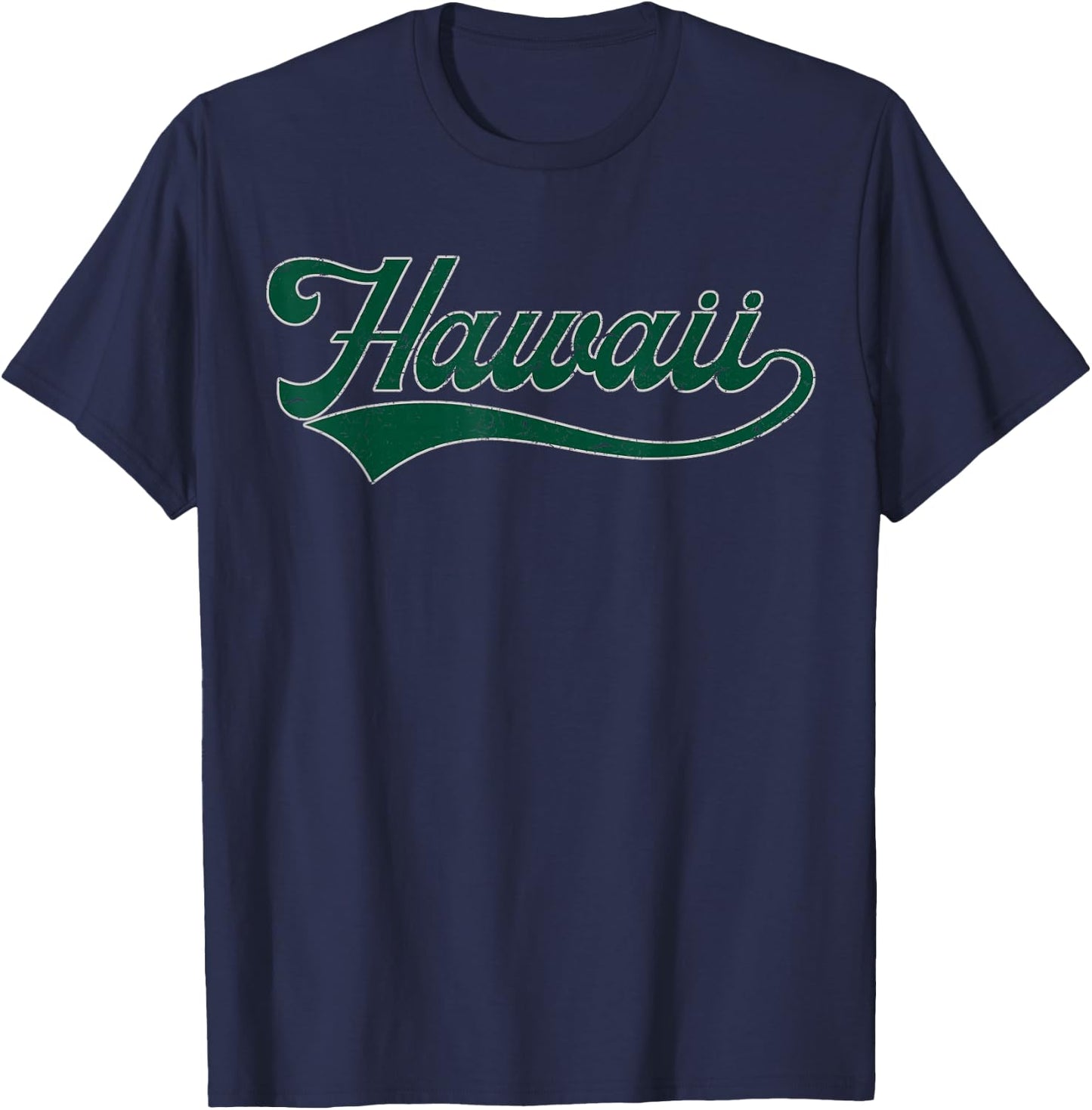 College University Style Hawaii Baseball Sport Fan T-Shirt - T-Shirt | Navy