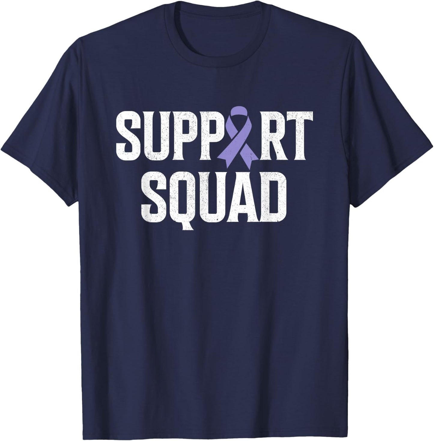 Esophageal Cancer Support Squad Esophageal Cancer Awareness T-Shirt - T-Shirt | Navy