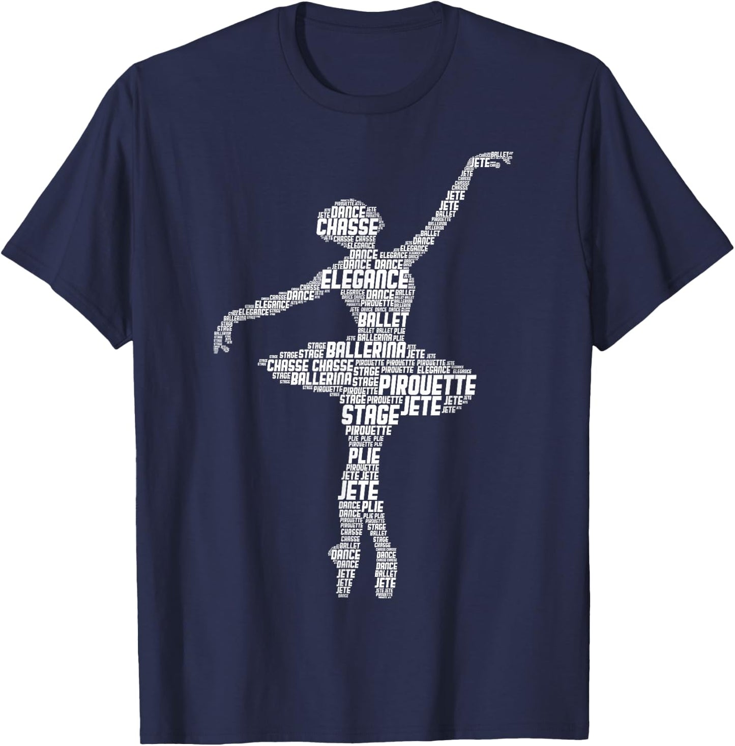 Ballerina Ballet Girls Women T-Shirt - T-Shirt | Navy