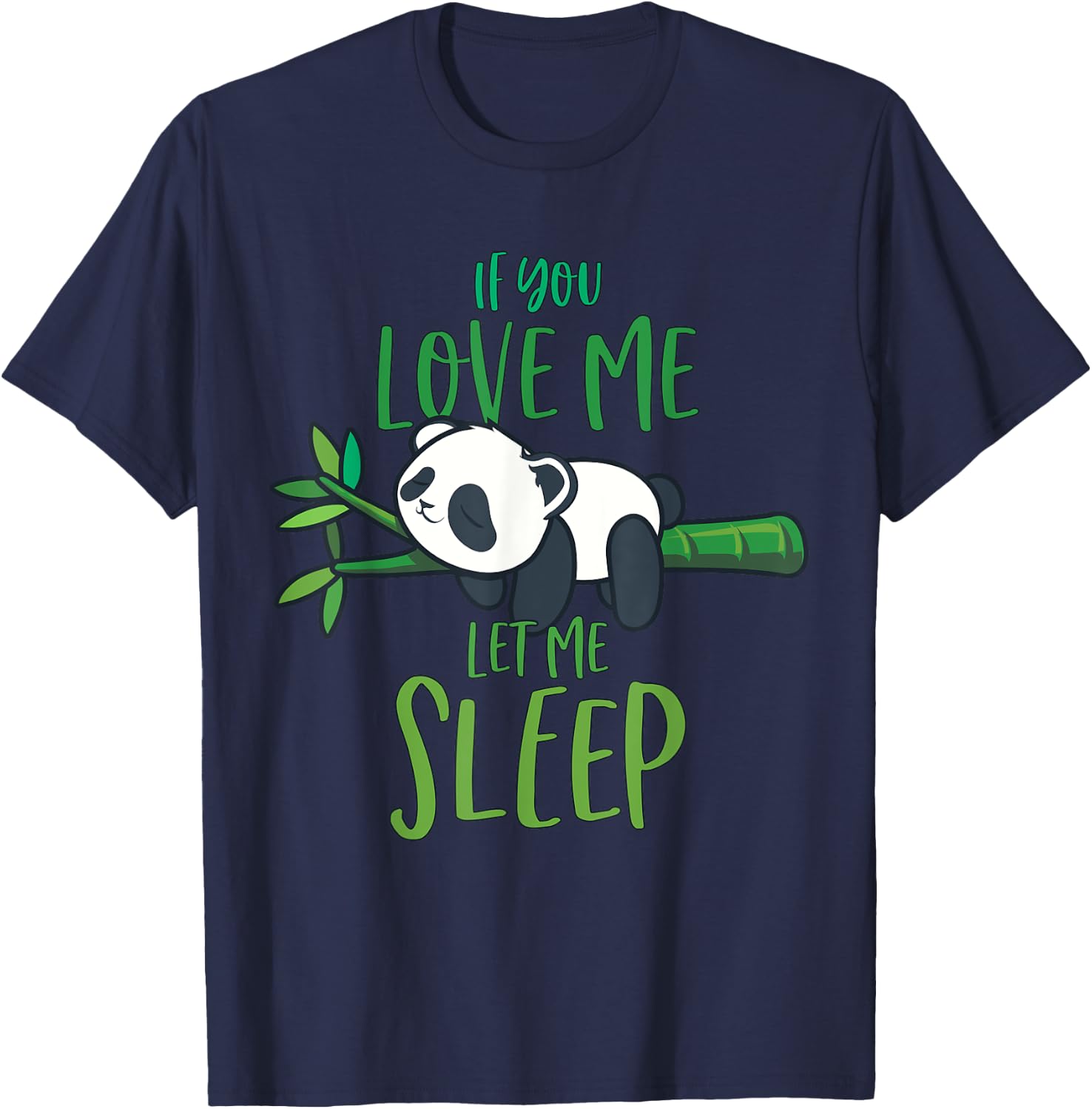Panda Men Women Panda Lover Gift Panda T-Shirt - T-Shirt | Navy