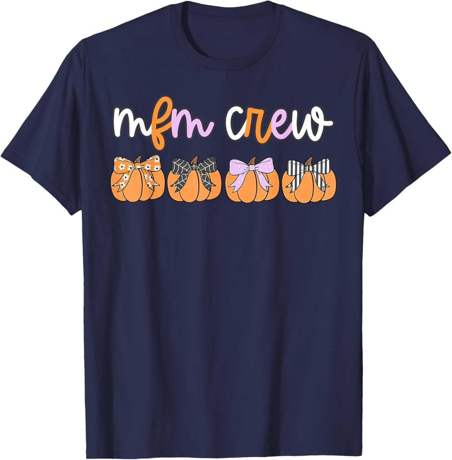 Halloween MFM Crew Maternal Fetal Medicine Sonographer OBGYN T-Shirt - T-Shirt | Navy