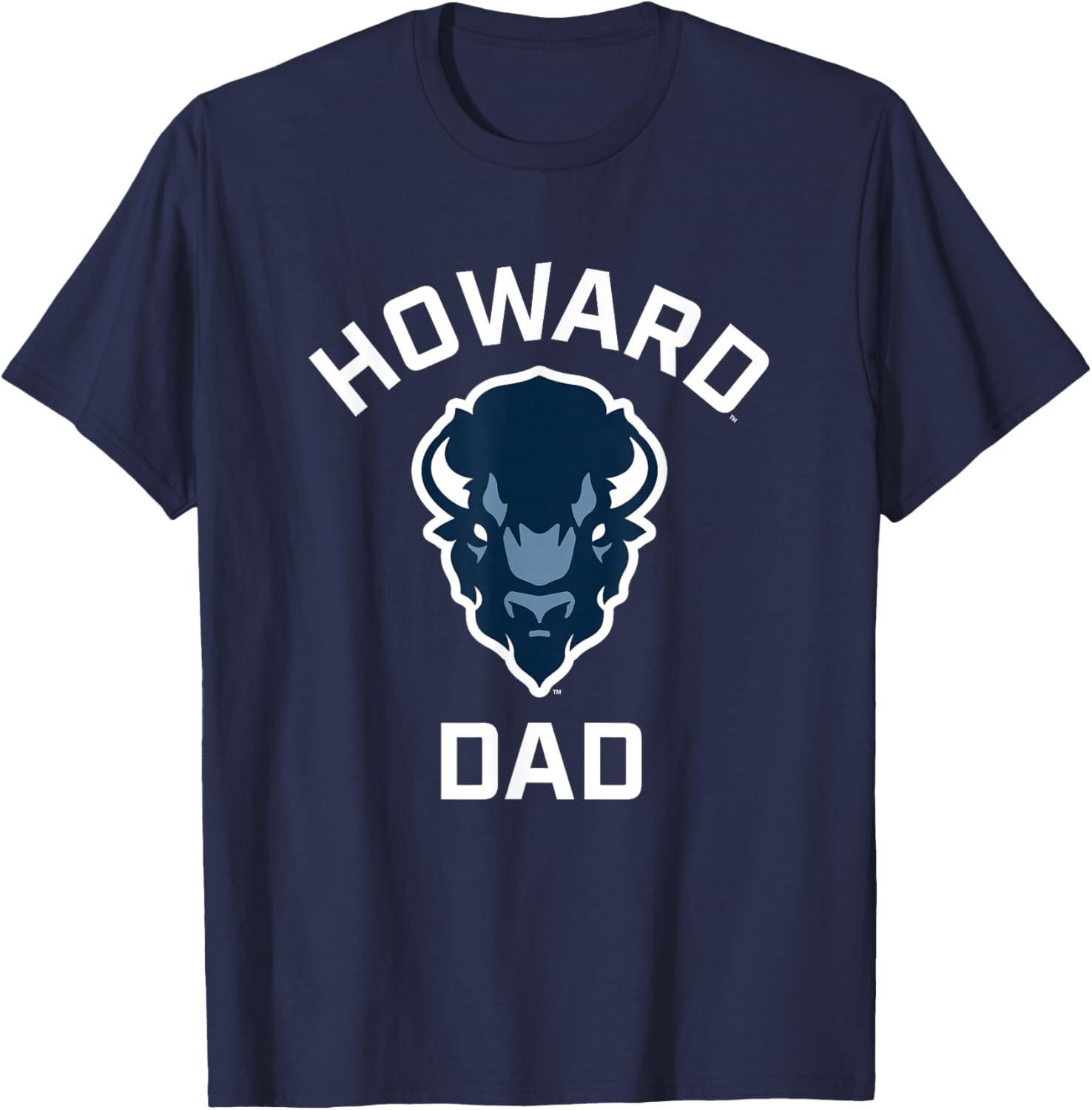 Howard University Bison Arched Dad T-Shirt - T-Shirt | Navy