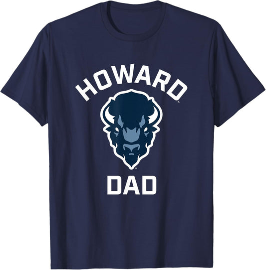 Howard University Bison Arched Dad T-Shirt - T-Shirt | Navy