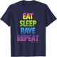 Fatboy Slim Eat Sleep Rave Repeat T-Shirt - T-Shirt | Navy