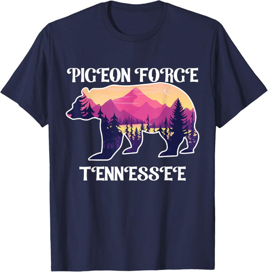 Pigeon Forge Tennessee Souvenirs Great Smoky Mountains Bear T-Shirt - T-Shirt | Navy