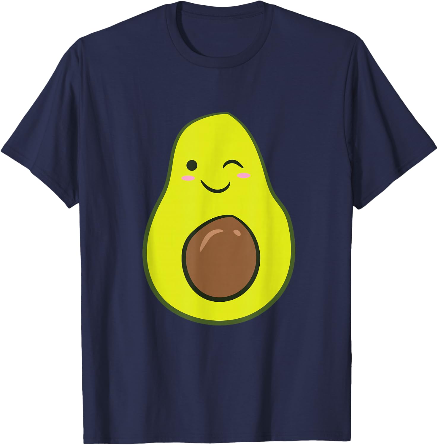 Cute Avocado Halloween Costume Kawaii Avocado T-Shirt - T-Shirt | Navy