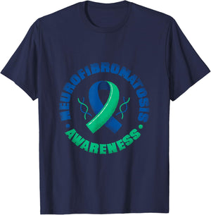 NF Awareness Designs by Vcore T-Shirt - T-Shirt | Navy