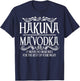 Funny Hakuna Ma'vodka Gift Cool Vodka Drinker Party Night T-Shirt - T-Shirt | Navy