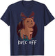 Buck Off Deer Hunter Middle Finger Deer Deer Hunter Hunting T-Shirt - T-Shirt | Navy
