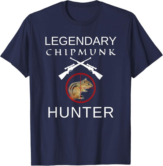 Legendary Chipmunk Hunter T-Shirt - T-Shirt | Navy