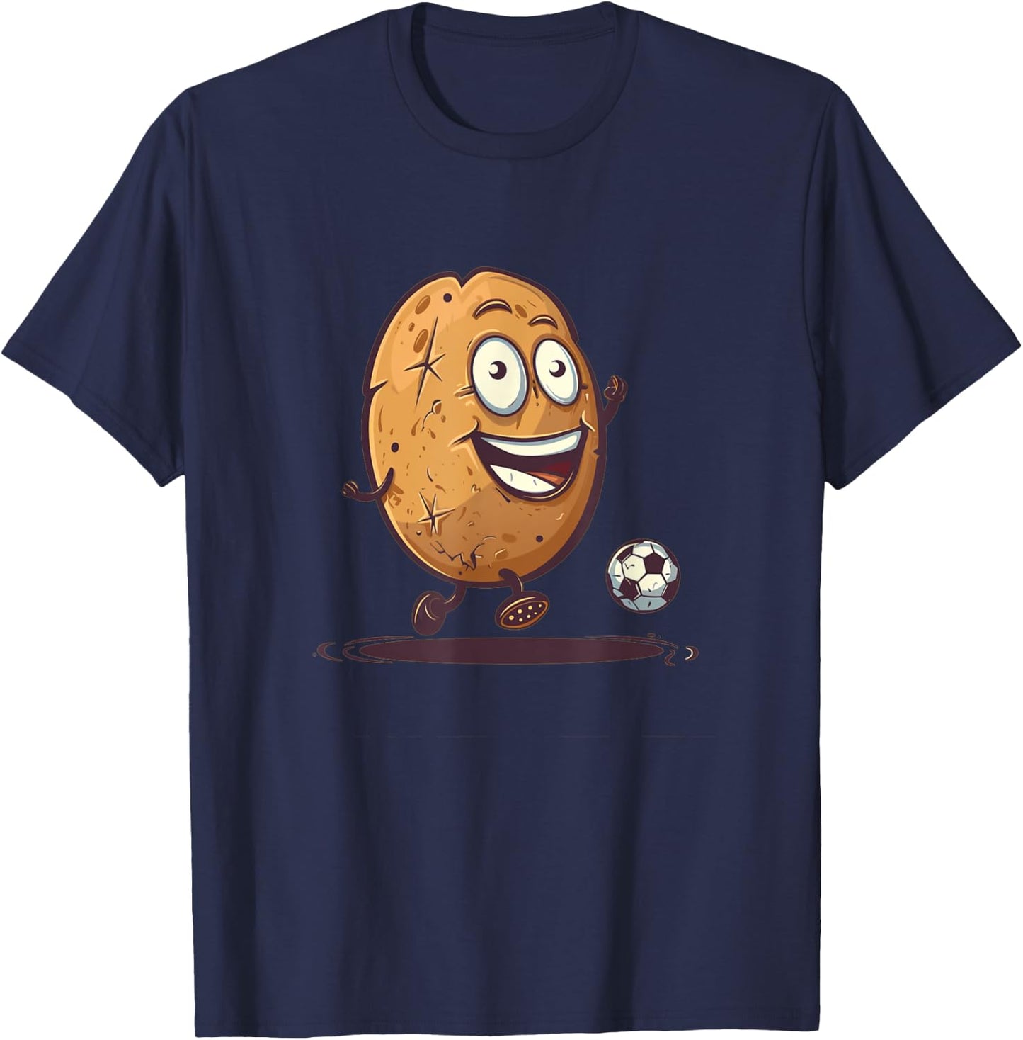 Soccer player potato costume for boys and girls T-Shirt - T-Shirt | Navy