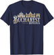 Bucharest Romania City Skyline Map Travel T-Shirt - T-Shirt | Navy