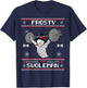Frosty the Swoleman Ugly Christmas Sweater Funny Snowman Gym T-Shirt - T-Shirt | Navy