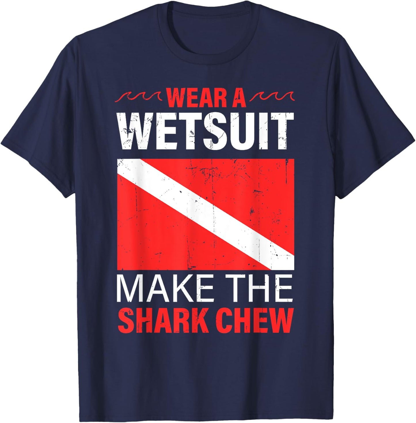 Scuba Diving Gear Ocean Underwater Lover Diver Wetsuit T-Shirt - T-Shirt | Navy