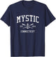 Mystic CT Vintage Crossed Oars & Boat Anchor Sports T-Shirt - T-Shirt | Navy