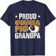 Funny Guinea Pig Gift Proud Guinea Pig Grandpa T-Shirt - T-Shirt | Navy