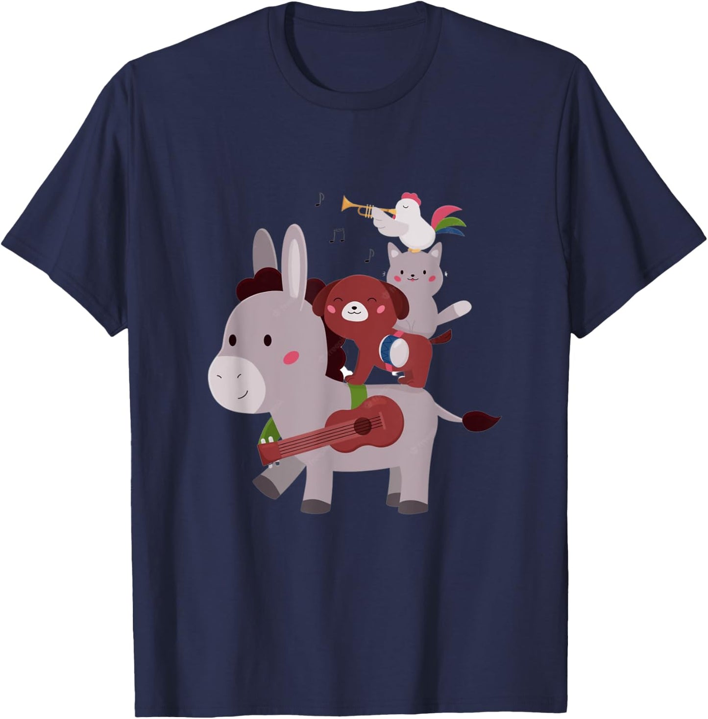 Bremen Town Musicians T-Shirt - T-Shirt | Navy