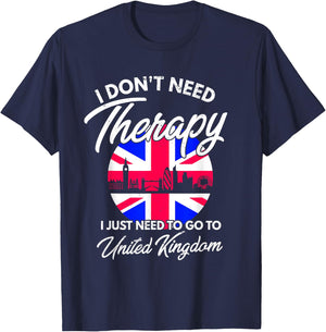 English Flag I United Kingdom Flag I Union Jack I England T-Shirt - T-Shirt | Navy