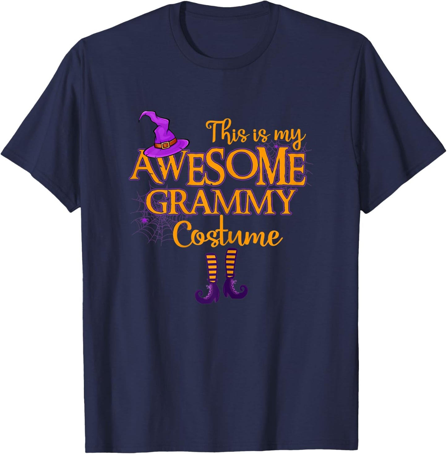 Grammy Costume Gift - This Is My Awesome Grammy Costume T-Shirt - T-Shirt | Navy