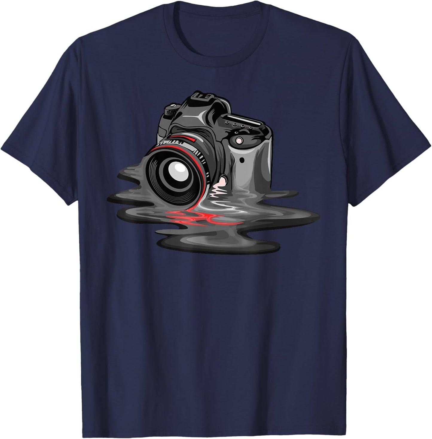 Funny Camera Gift Photographers Men Women Photography T-Shirt - T-Shirt | Navy