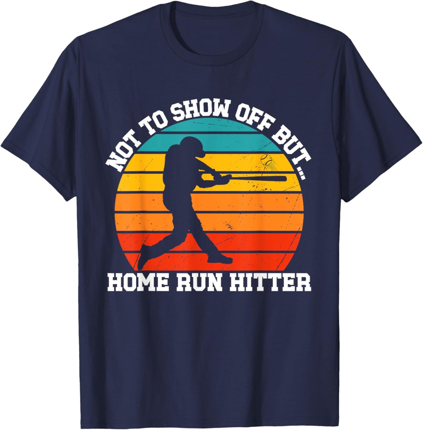 Funny Baseball Player Home Run Celebration Batter T-Shirt - T-Shirt | Navy
