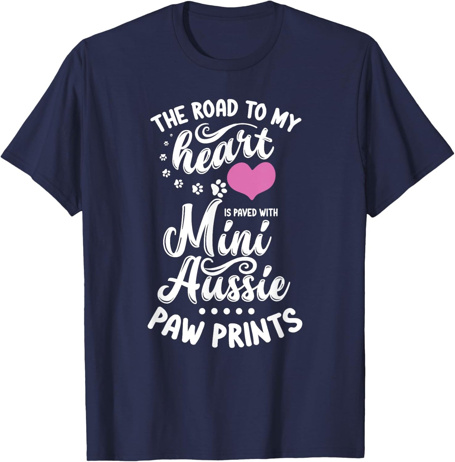 Miniature Australian Shepherd Lover Toy Dog Mini Aussie Mom Women Kids T-Shirt - T-Shirt | Navy