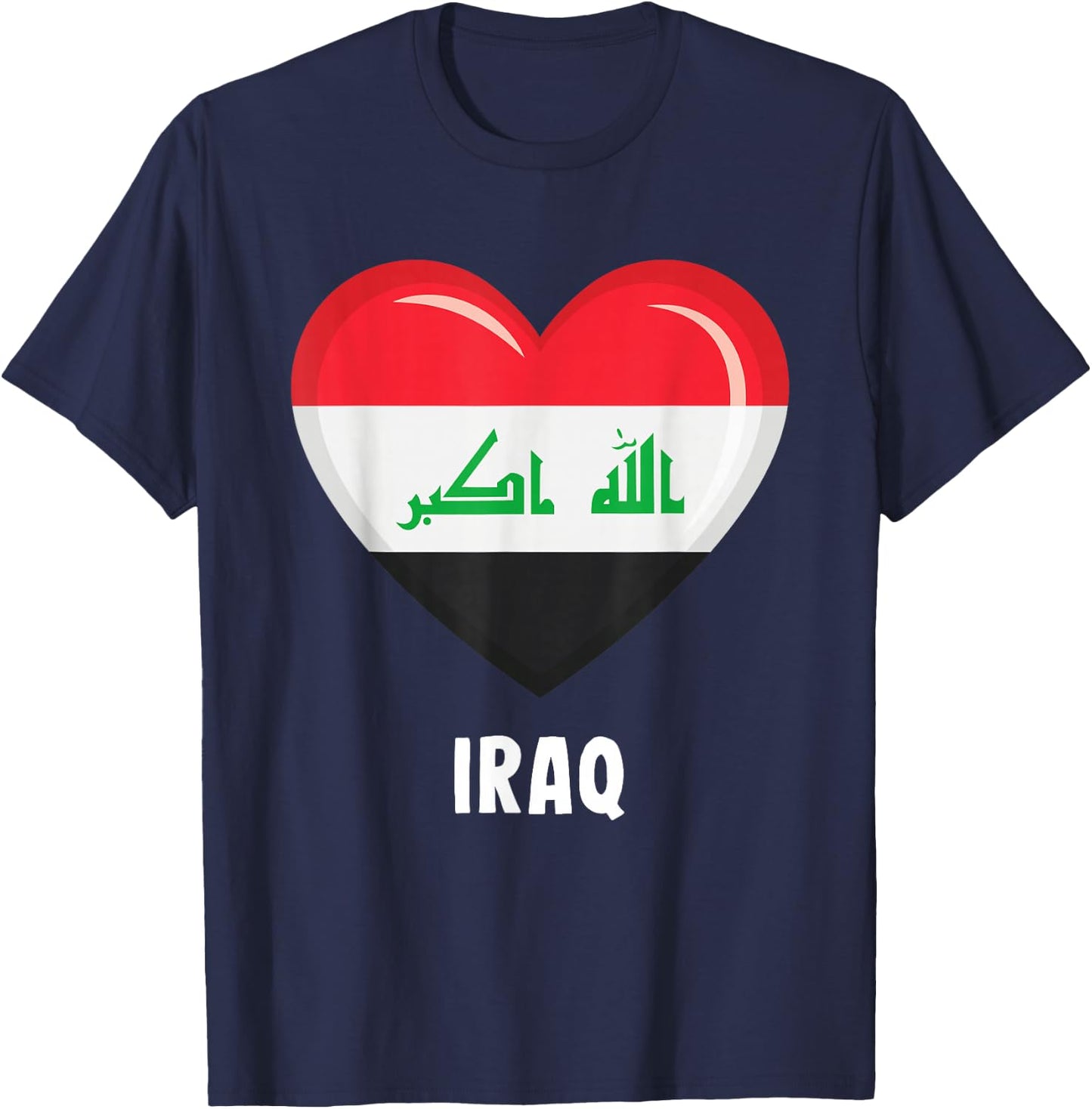 Iraq Flag Jersey | Iraqi T-Shirt - T-Shirt | Navy