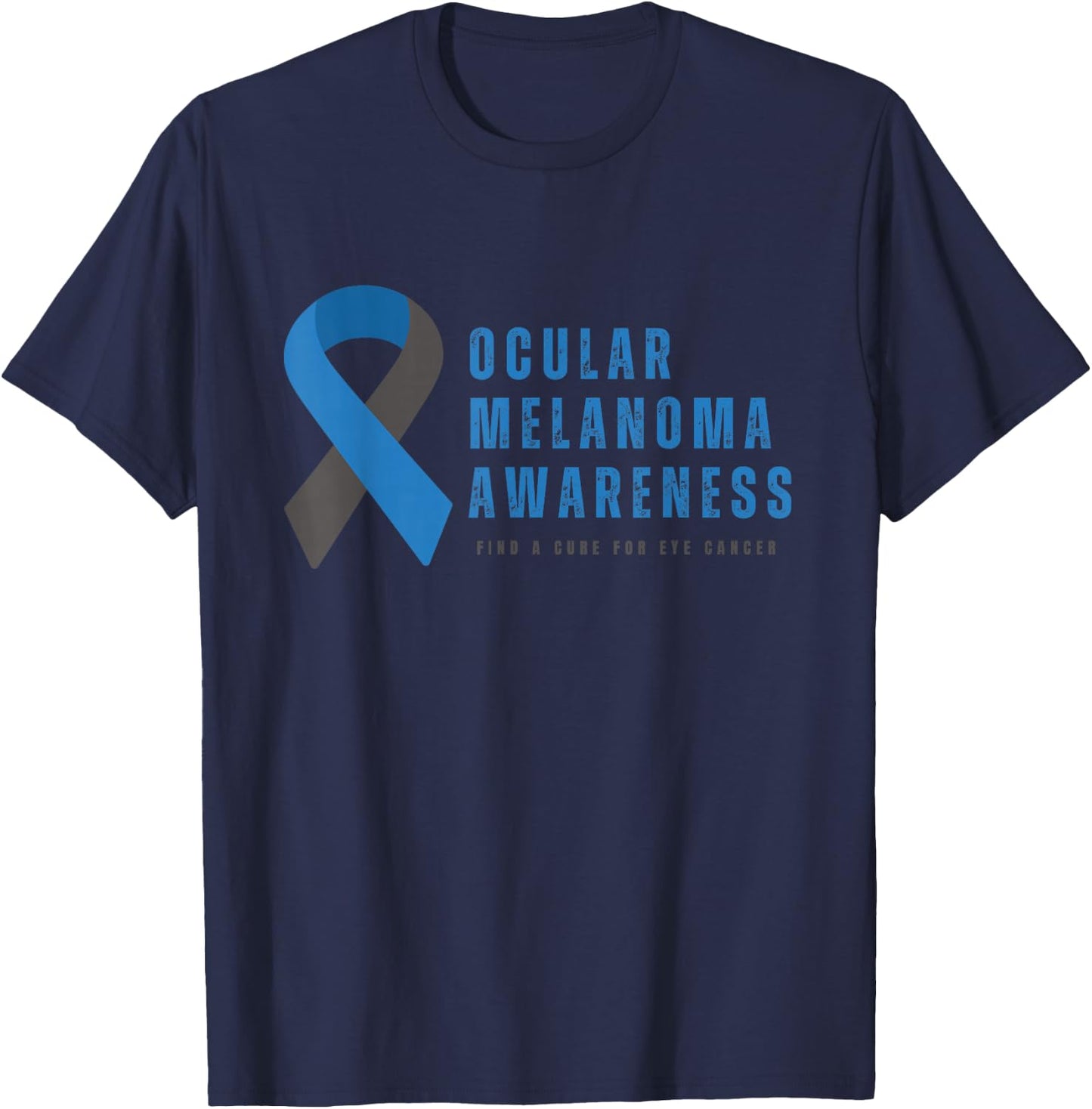 Ocular Melanoma Awareness T-Shirt - T-Shirt | Navy