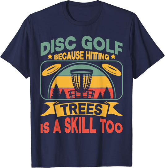 Disc Golfer Frisbee Golf Player Funny T-Shirt - T-Shirt | Navy