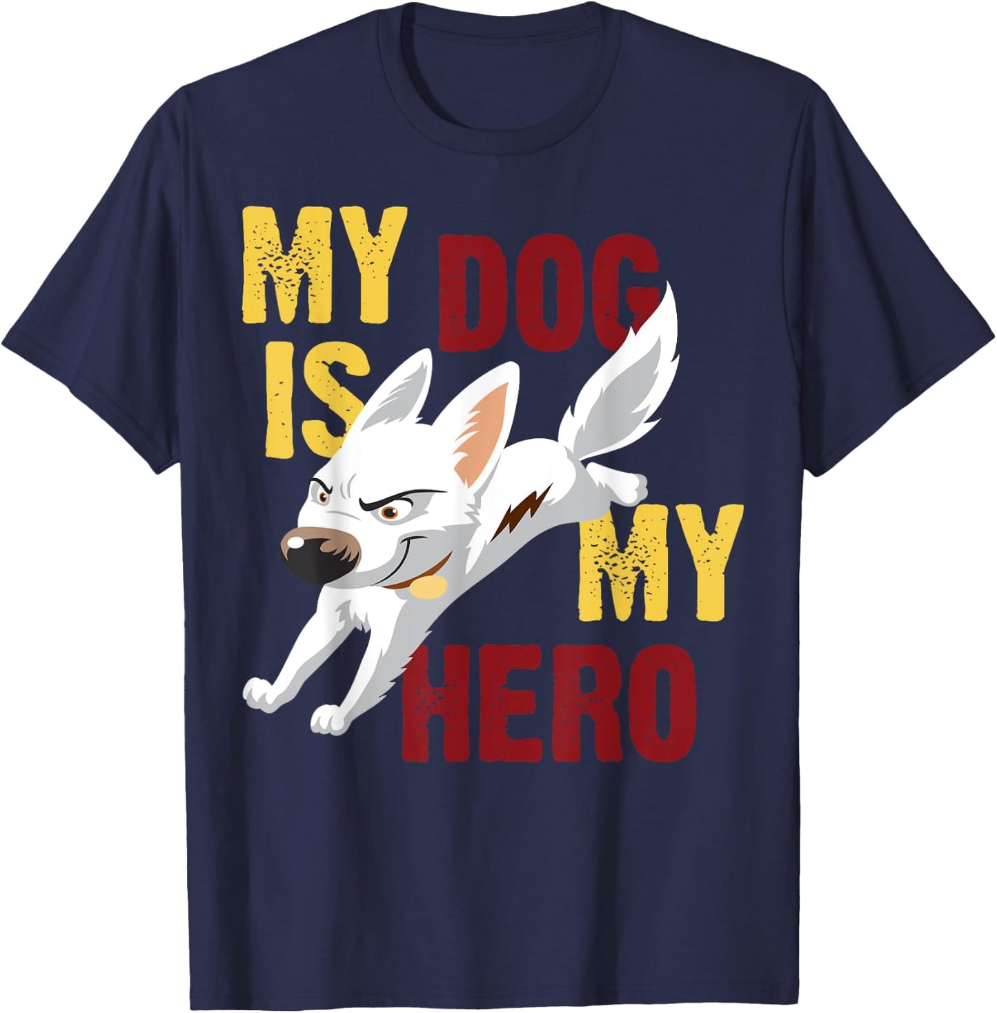 Disney Bolt My Dog Is My Hero T-Shirt - T-Shirt | Navy