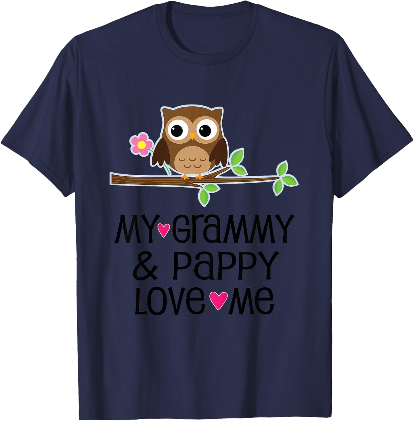 My Grammy and Pappy Love Me Grandchild T-Shirt - T-Shirt | Navy