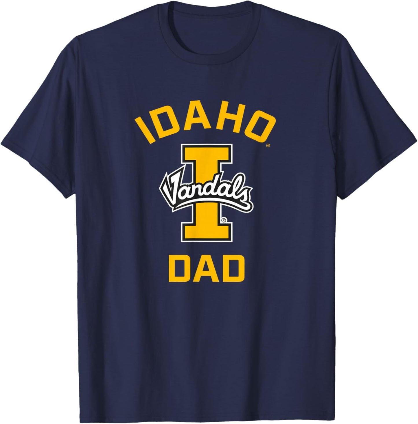 University of Idaho Vandals Arched Dad T-Shirt - T-Shirt | Navy